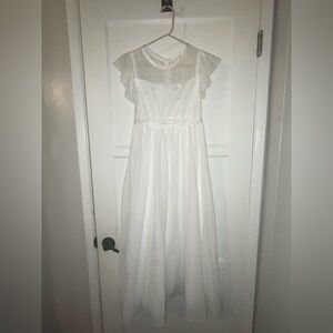 NEW Baptism Flower Girl First Communion Formal Girls White Dress